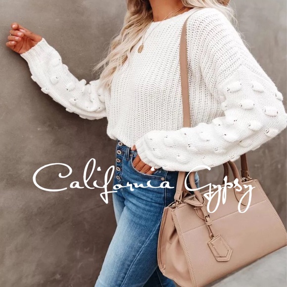 Knit Puff Knot Sweater - Picture 7 of 12